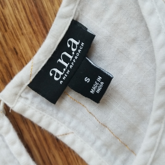 (S) a.n.a Cottagecore Embroidered Metallic Detail Slightly Sheer Ruffle Tank Top - Picture 5 of 8